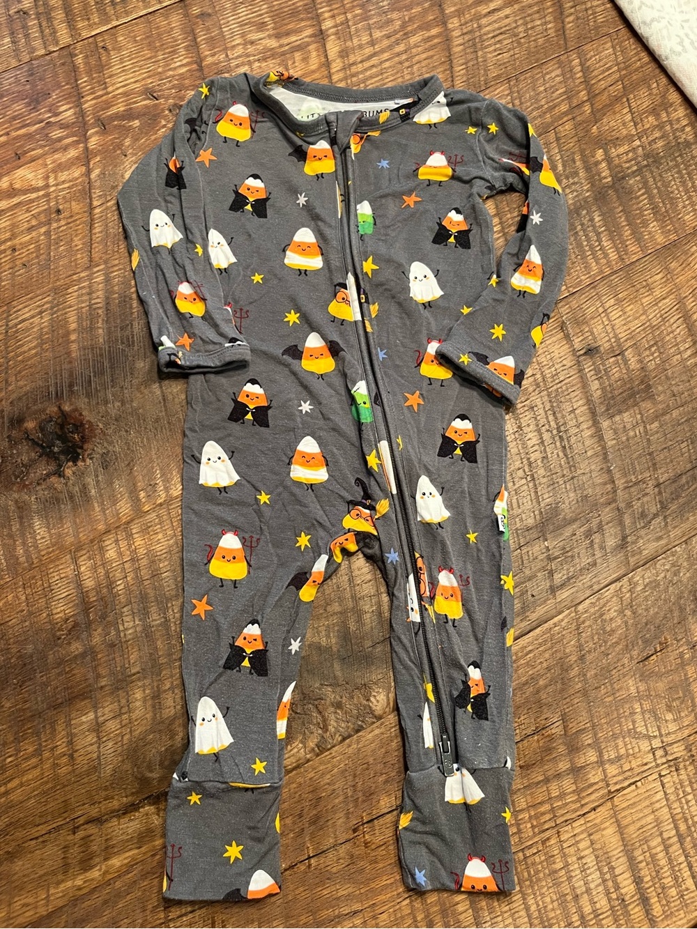 Bamboo Halloween Candy Corn Print Kids One-Piece Bamboo sleeper